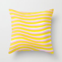 waves at sunrise Throw Pillow