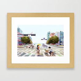 Meokgol station in Seoul Framed Art Print