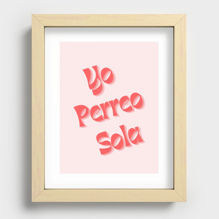 Bad Bunny (Yo Perreo Sola) Recessed Framed Print