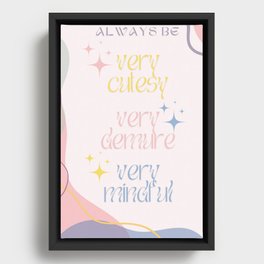 Always Be Framed Canvas