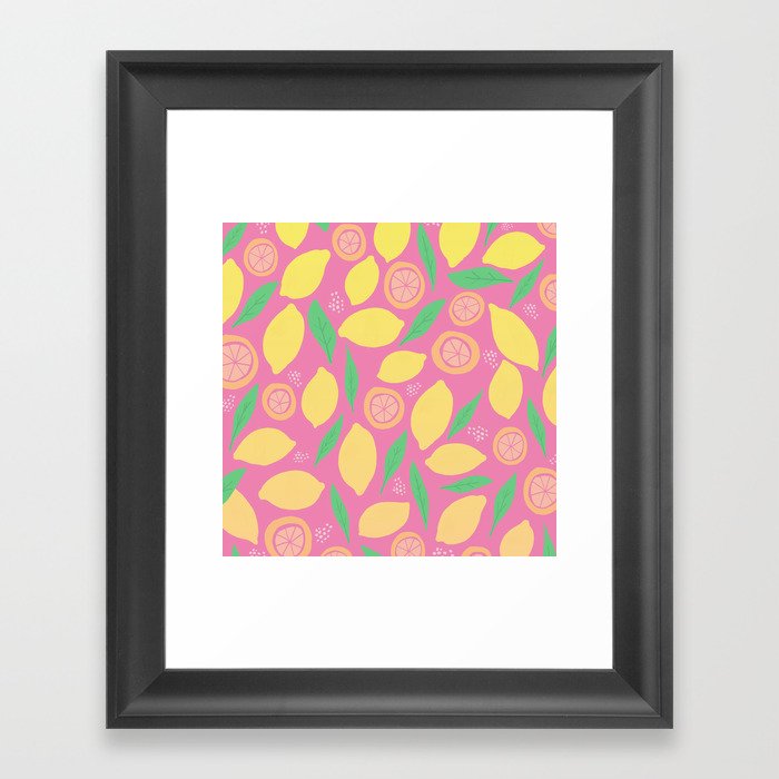 Pink Lemonade Framed Art Print