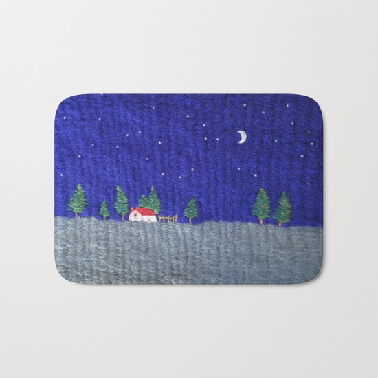 Night scenes Bath Mat