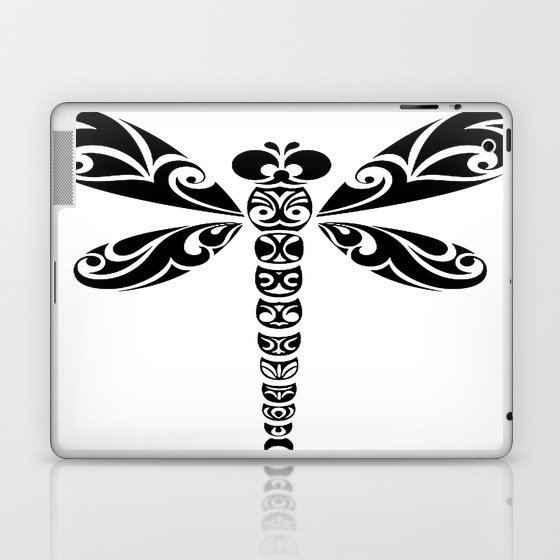 Tribal Dragonfly Tattoo Laptop & iPad Skin