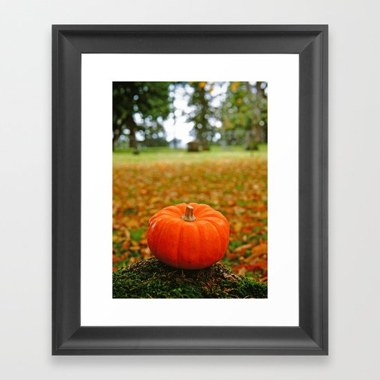 Autumn orange Framed Art Print