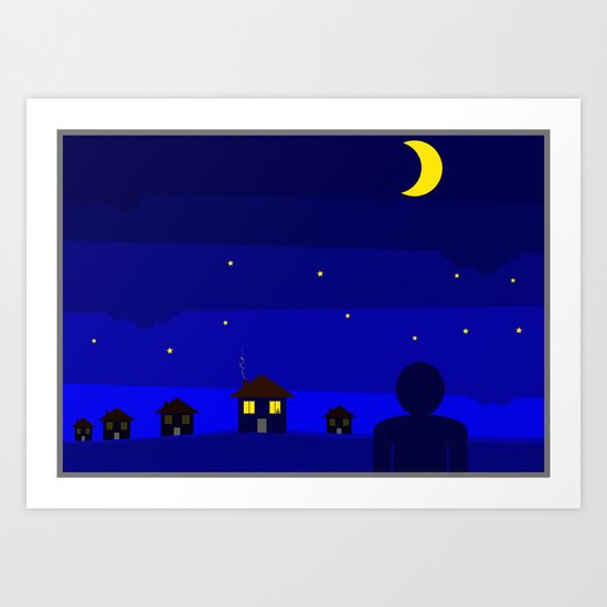 Outside Art Print