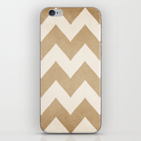 Biscotti & Vanilla - Beige Chevron iPhone & iPod Skin
