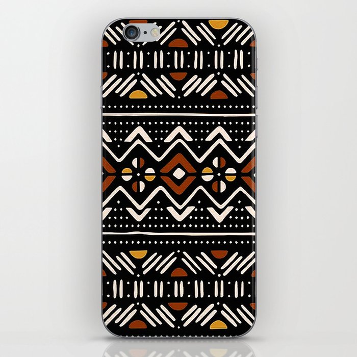 Tribal pattern african mud cloth Bogolan Print iPhone Skin