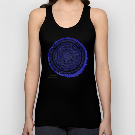 Douglas Fir – Navy Unisex Tank Top