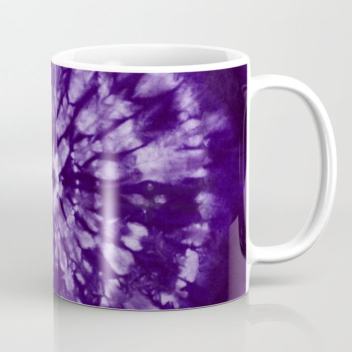 Purple Tie Dye Batik Coffee Mug