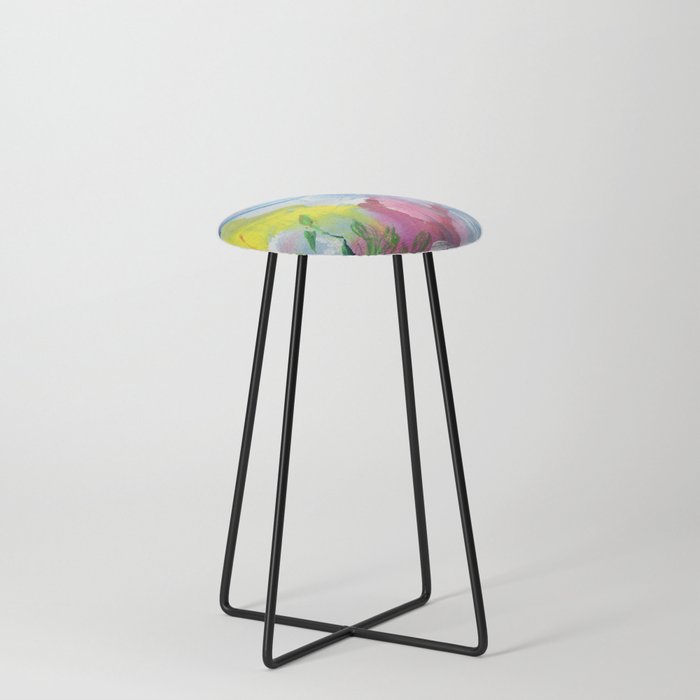 abstract landscape N.o 4 Counter Stool