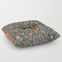William Morris Floral Carpet Print Floor Pillow