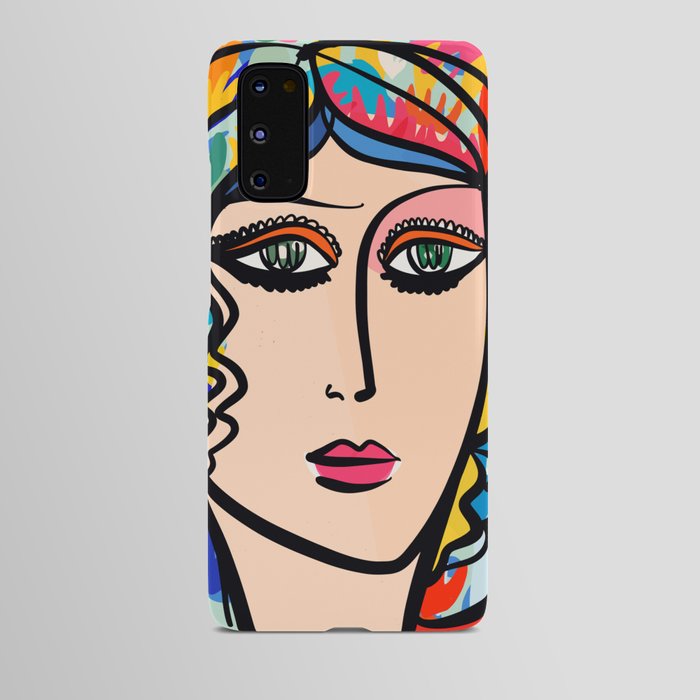 Colorful Portrait of a November Woman by Emmanuel Signorino Android Case