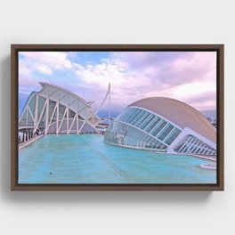 Parque das Artes e Ciencias. Valencia Framed Canvas