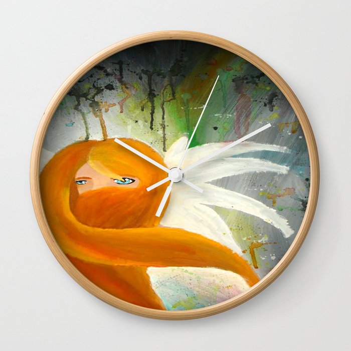 Angel Watching Over Me Wall Clock