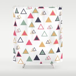 Lovely Triangles  Shower Curtain