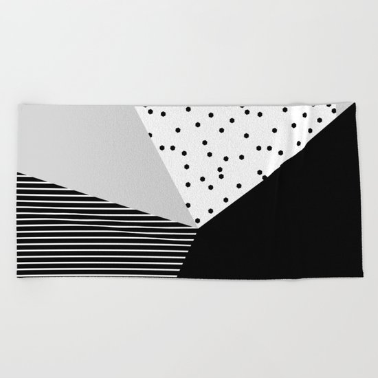 Geometry Blocks 10 Beach Towel