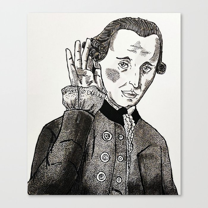 I Kant hear you. Canvas Print