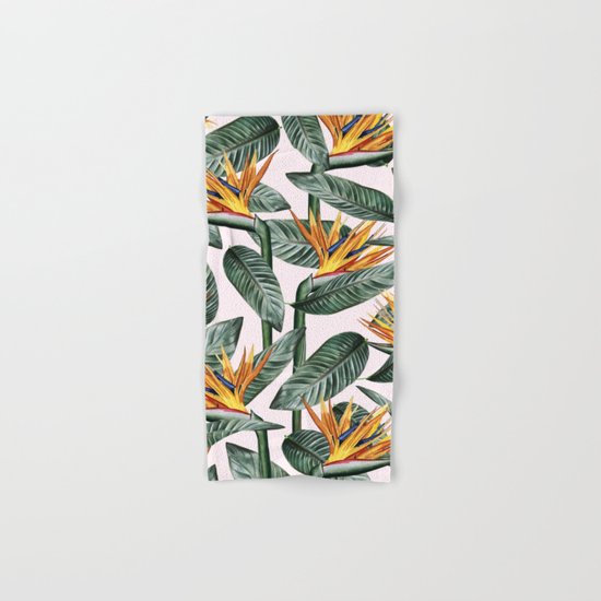 Bird Of Paradise Pattern #society6 #decor #buyart Hand & Bath Towel