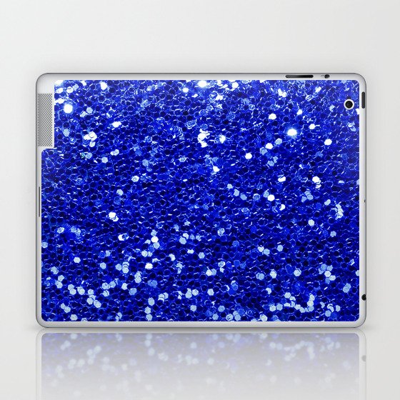 Navy Blue Glitter Laptop & iPad Skin