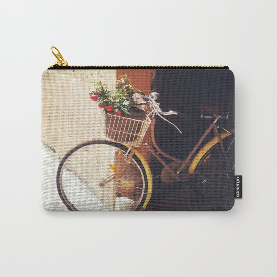 Yellow Bicycle Carry-All Pouch