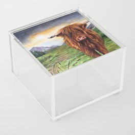 Bruce The Highland Cow Acrylic Box