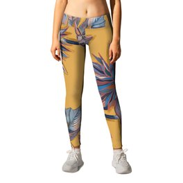 Solo Flower Dahlia Pattern Leggings
