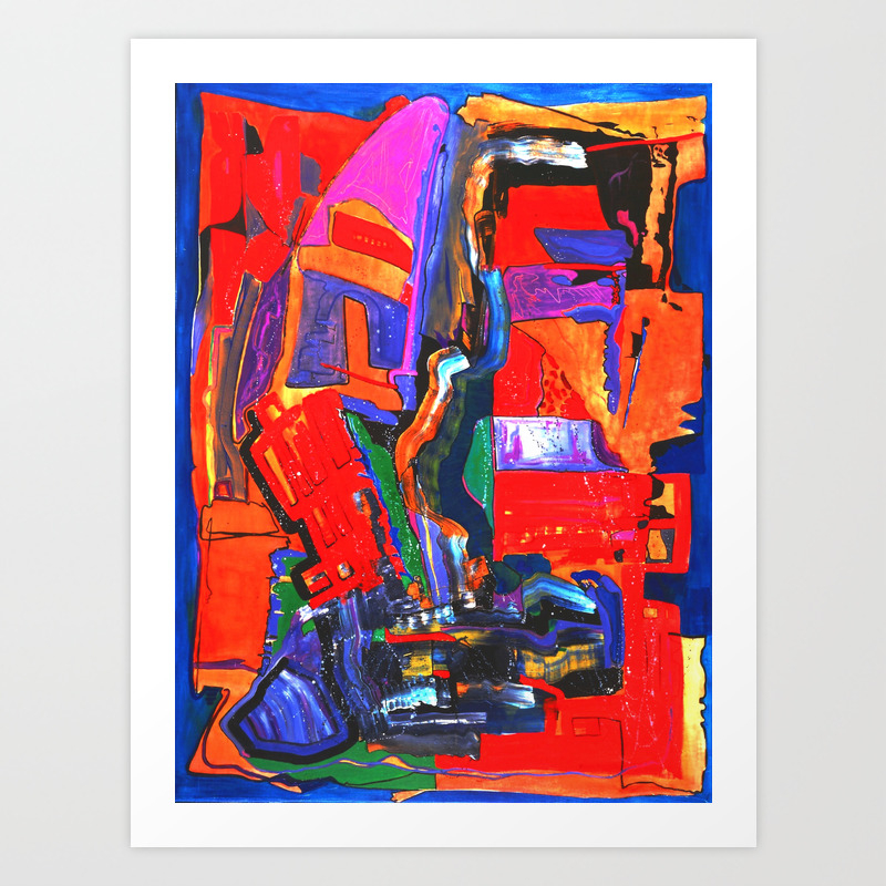 Metropolis Ol Auf Leinwand Art Print
