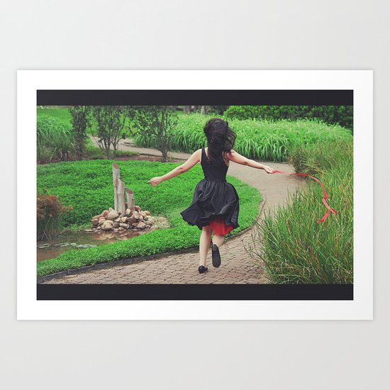 running free Art Print
