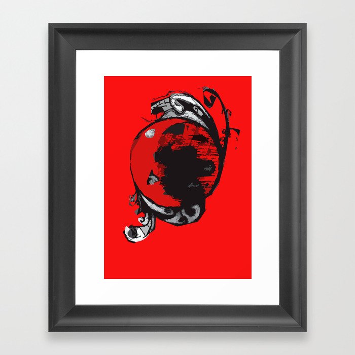 red planet Framed Art Print