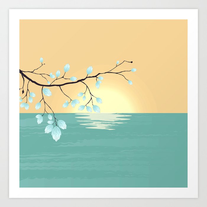 Silver Leaves Canvas Art Print