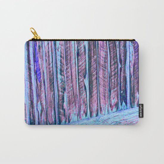 Blue Abstract Fence Carry-All Pouch