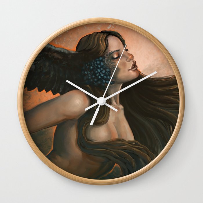 The Owl Mother Wall Clock