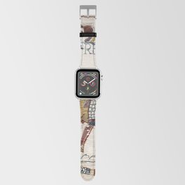 Battle of Hastings- Bayeux Tapestry King Harold Is Killed Arrow In Eye Apple Watch Band