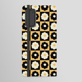 Blossoms & Buttercups - Inverted Colors Checkerboard  Android Wallet Case