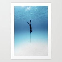 Freedive at the Anchor Art Print