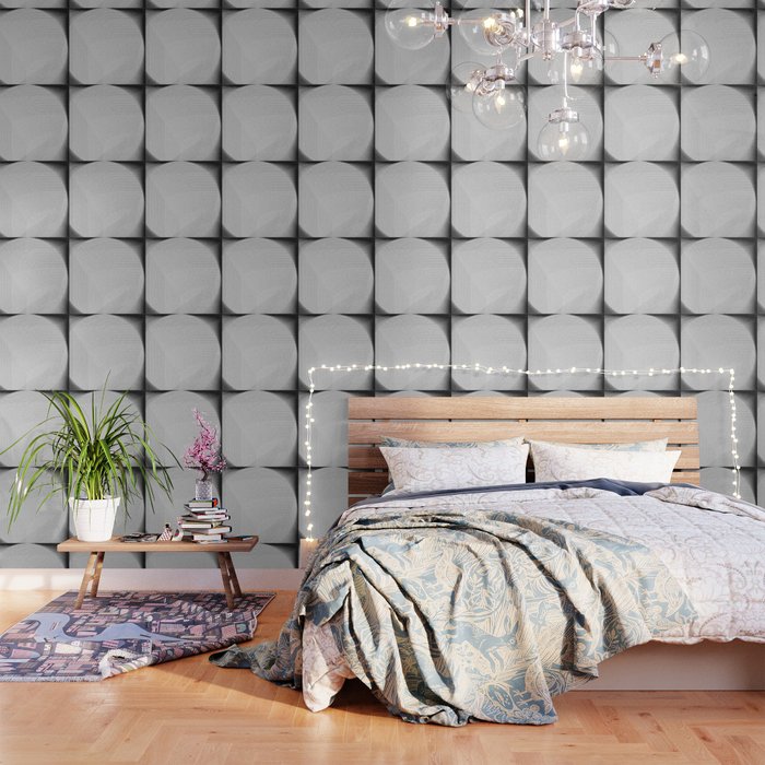 Lines and shapes in black and white Wallpaper