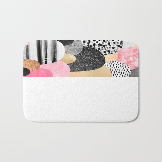 Pink Pebbles Bath Mat