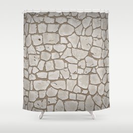 Stone FLoor Shower Curtain