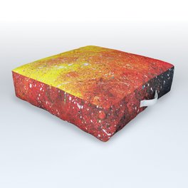 solar storm Outdoor Floor Cushion | Strong, Sun, Space, Abstract, Nature, Leo, Painting, Acrylic, Boom, Star 