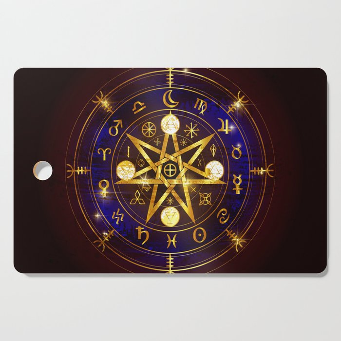 Magical Horoscope witchcraft pentagram Cutting Board