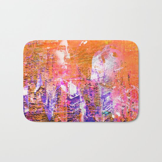 " Honeymoon in New York " Bath Mat