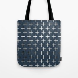 Plus Pattern - Naval Blue Tote Bag