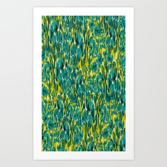 Ikat Floral Art Print