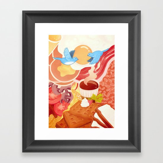 Ode to Breakfast Framed Art Print