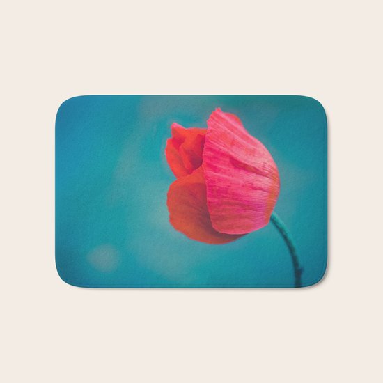 Red Poppy Bath Mat