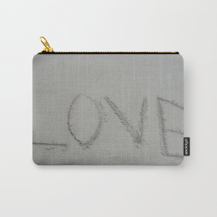 Love letters in the sand Carry-All Pouch
