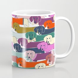 colored doggie pattern Mug