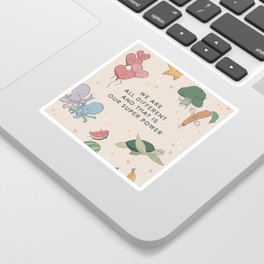 Affirmation Characters - Superpower Sticker