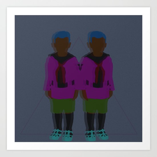 ☹ Bionic Twins ☹ Art Print