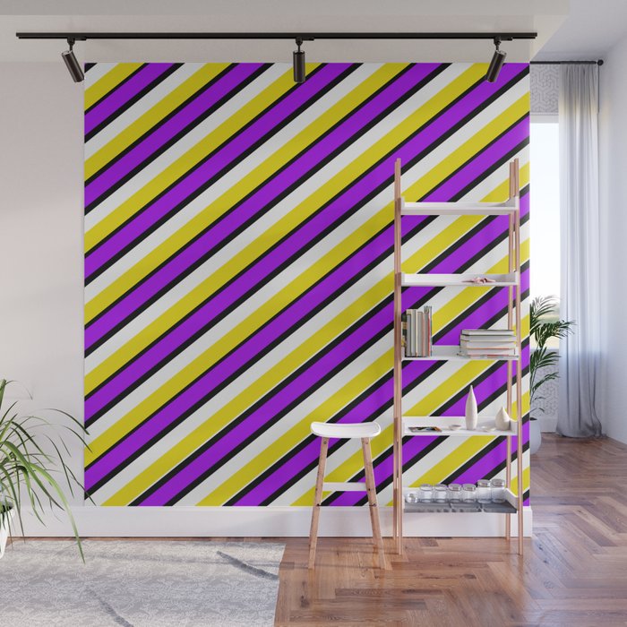 Team Colors 1....purple, gold Wall Mural